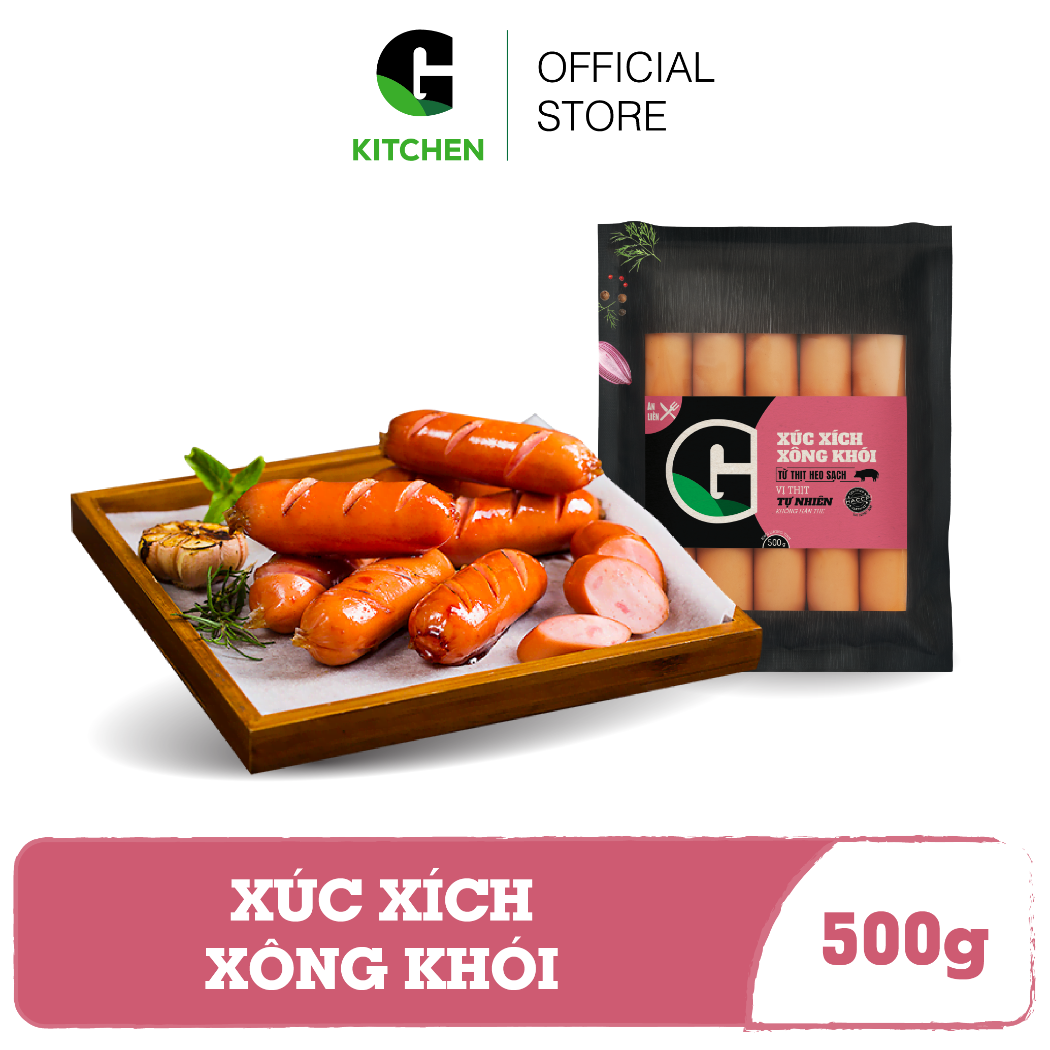 [Giao nội thành HCM] Xúc Xích Xông Khói G Kitchen 500g