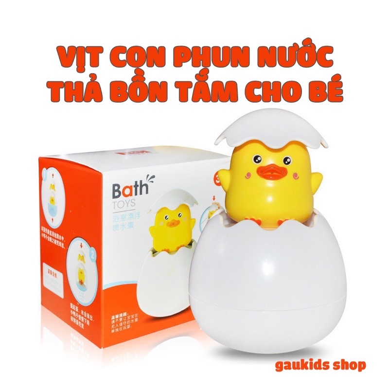 Đồ chơi buồng tắm , trứng vịt tự nở phun nước cho bé