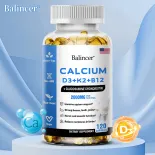 Canxi, Vitamin D3+K2+B12 hỗ trợ sức khỏe xương, tăng cường sức khỏe tim mạch, thực phẩm bổ sung chăm sóc khớp