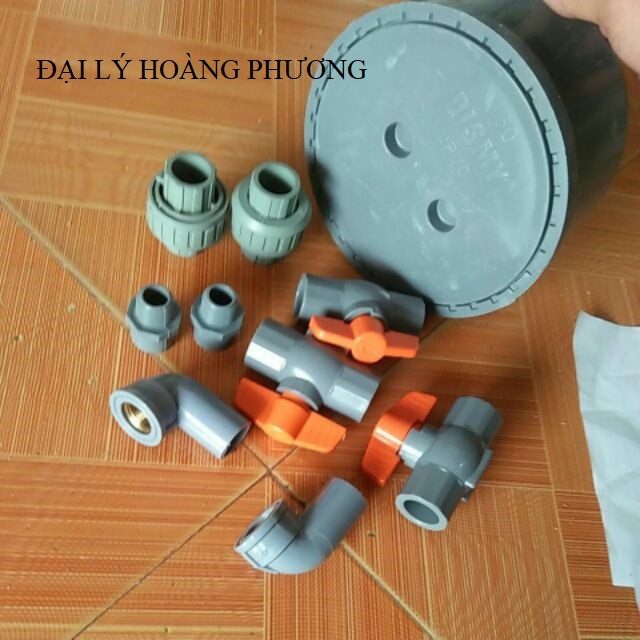 Combo van cam,bịt xả,góc ren đồng,zac co ống 160,băng tan