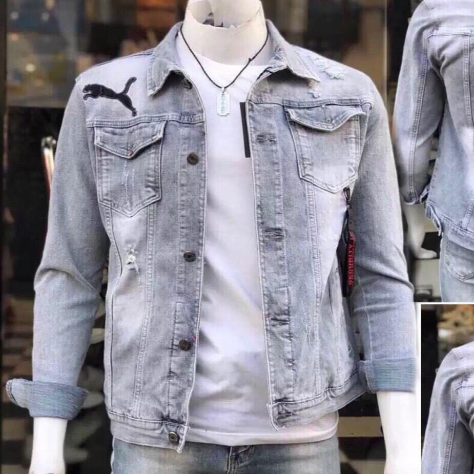 [HCM]ÁO KHOÁC JEAN NAM AKJ19 HÀN QUỐC ÁO KHOÁC BÒ NAM ÁO KHOÁC RIN NAM MẪU MỚI