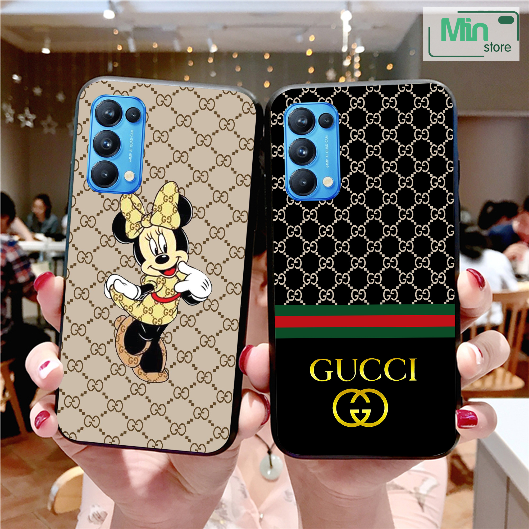 [ SIÊU HOT ] Ốp lưng Oppo Reno 5 - Reno 4 Pro - Reno 4 - Reno 3 Pro hình Gucci, LV cao cấp, siêu bền, đẹp