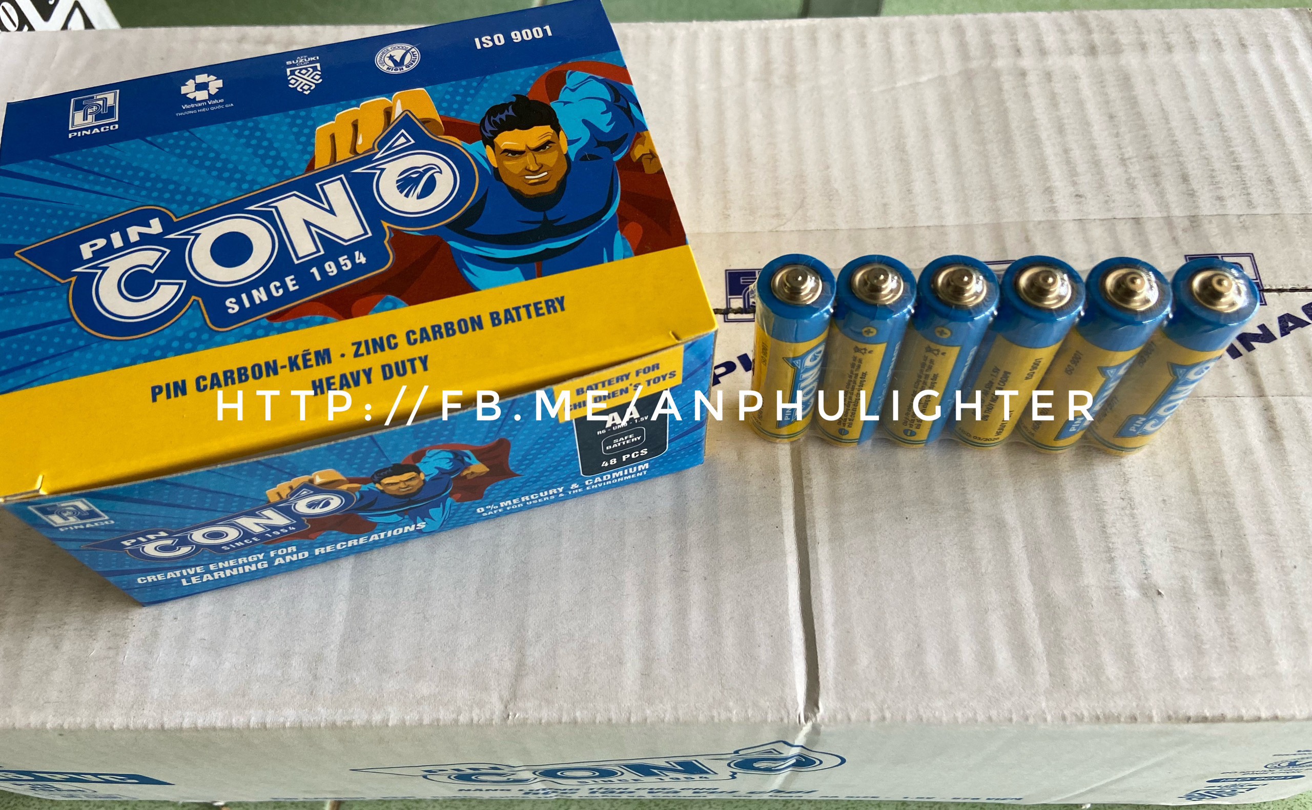 Pin con ó tiểu - pin aa r6 um3 1v5 - hàng chính hãng