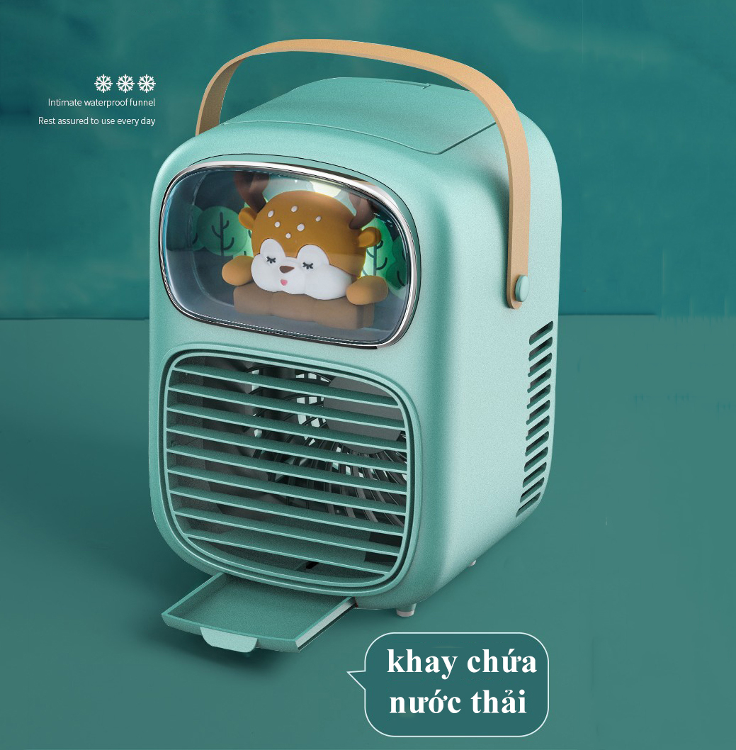 Quạt Điều Hoà Hơi Nước Mini Sạc Pin GP4706 Giảm Ngay 10-15 độ