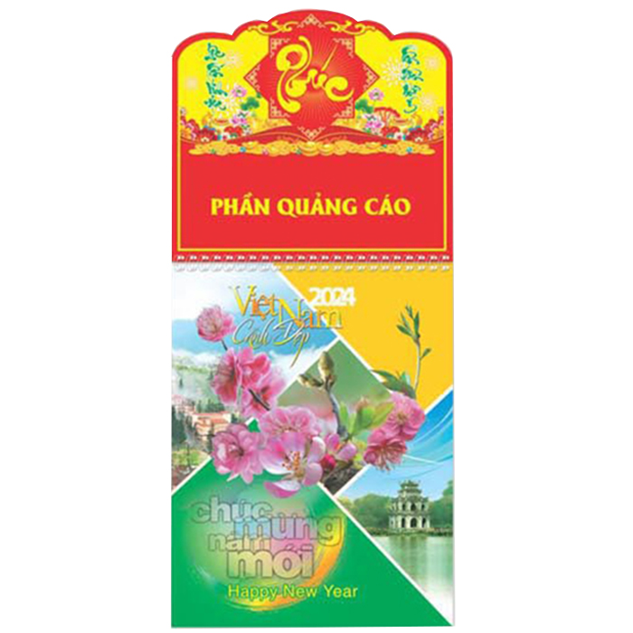 Lịch treo tường 52 tuần 2024 - phong cảnh việt nam