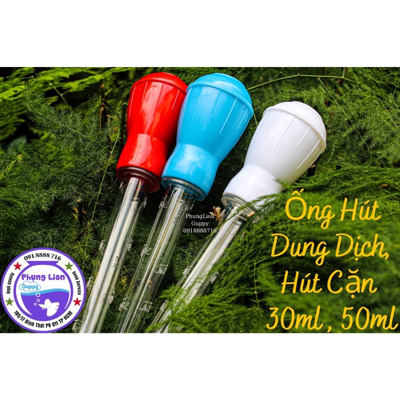 ỐNG HÚT PHÂN CÁ , DUNG DỊCH 30ML - 50ML