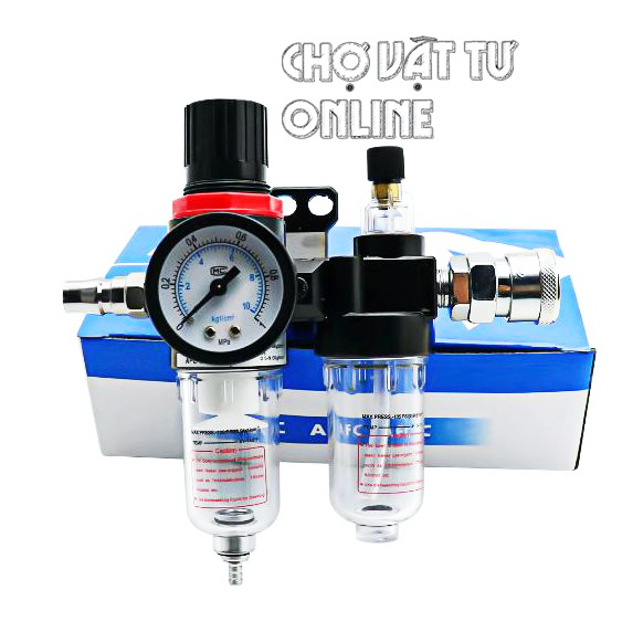 Bộ lọc khí nén tách nước hàng phổ thông có tặng kèm khớp nối nhanh AFC2000