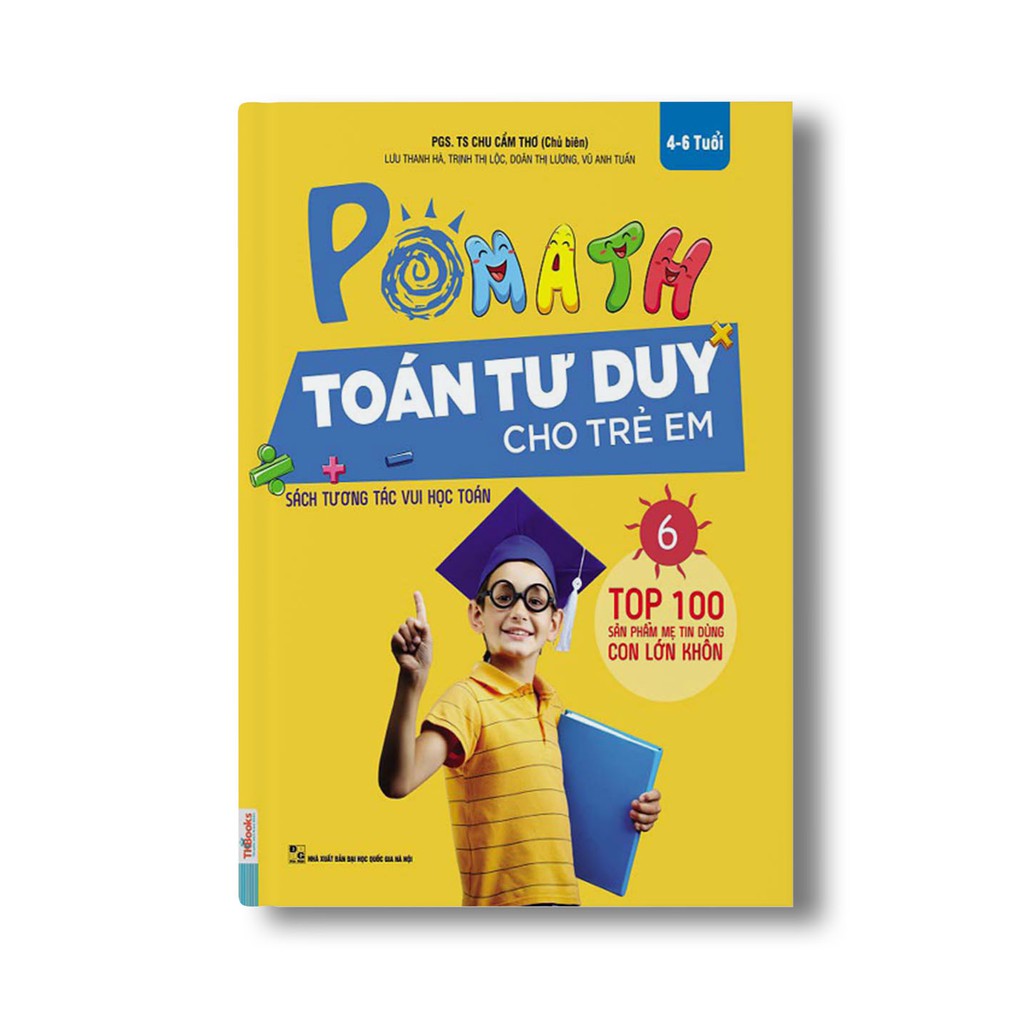 [HCM]Sách - Pomath - Toán Tư Duy Cho Trẻ Em 4-6 Tuổi (Tập 6)