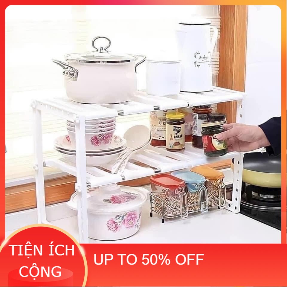 Kệ gầm bếp đa năng siêu tiện lợi