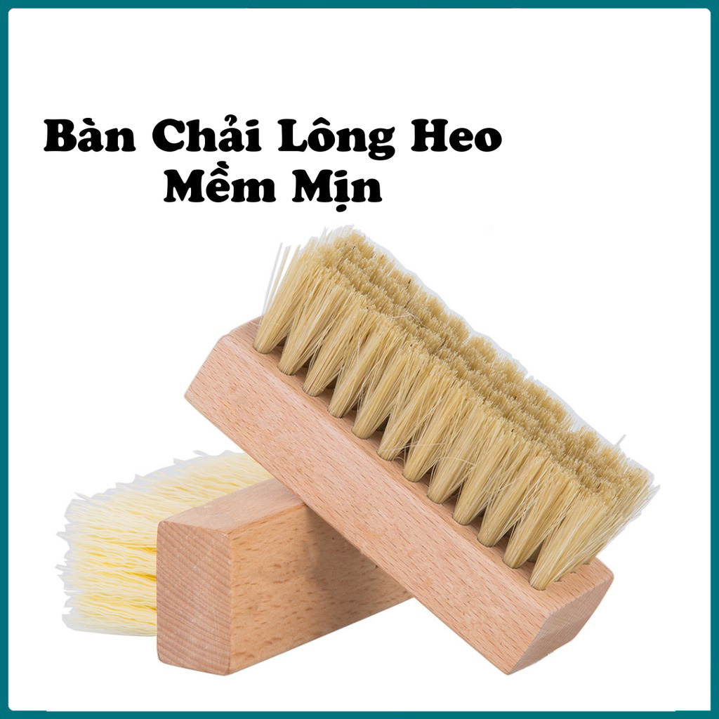 Bàn chải đánh giày lông ngựa, lông heo cao cấp hkd65