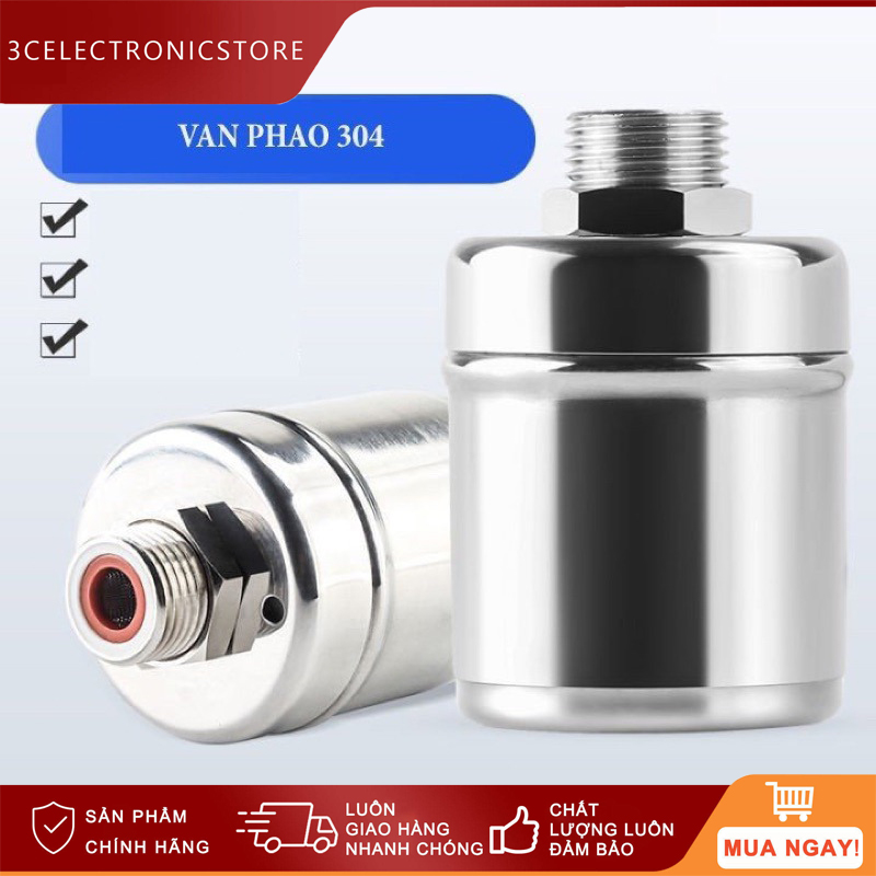 Phao Nước Chống Tràn Tự Động, Van Cơ Nước Mini Tự Ngắt Khi Đầy, Điều Chỉnh Mực Nước, Chất Liệu Inox 304