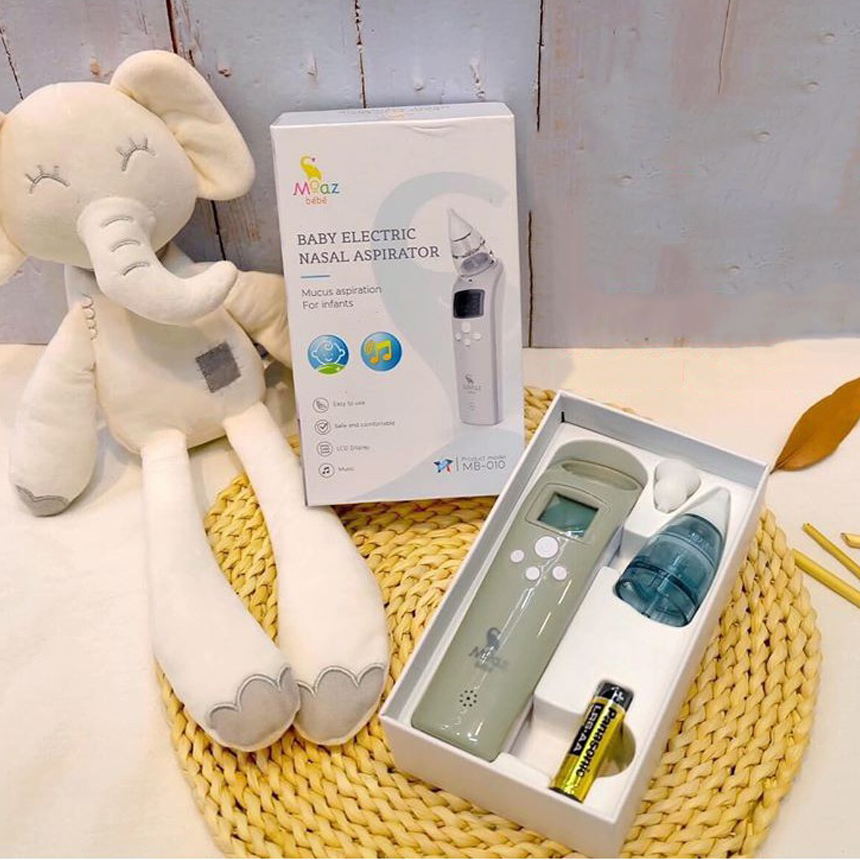 [HCM]Dụng cụ hút mũi máy hút mũi cầm tay Máy hút mũi Moaz Bebe MB010 Dụng cụ hút mũi cho bé - máy hút ống hút mũi thông minh làm sạch thông thoáng khoang mũi và đường thở ngăn ngừa hạn chế viêm họng ho có đờm hiệu quả êm ái