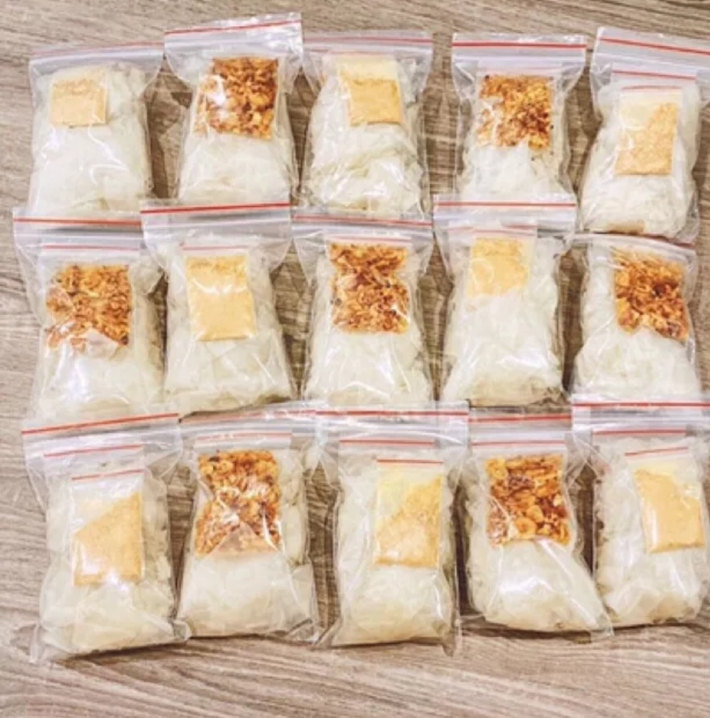 Combo 10 Bánh tráng phơi sương muối nhuyễn ,hành phi,sate,tắc