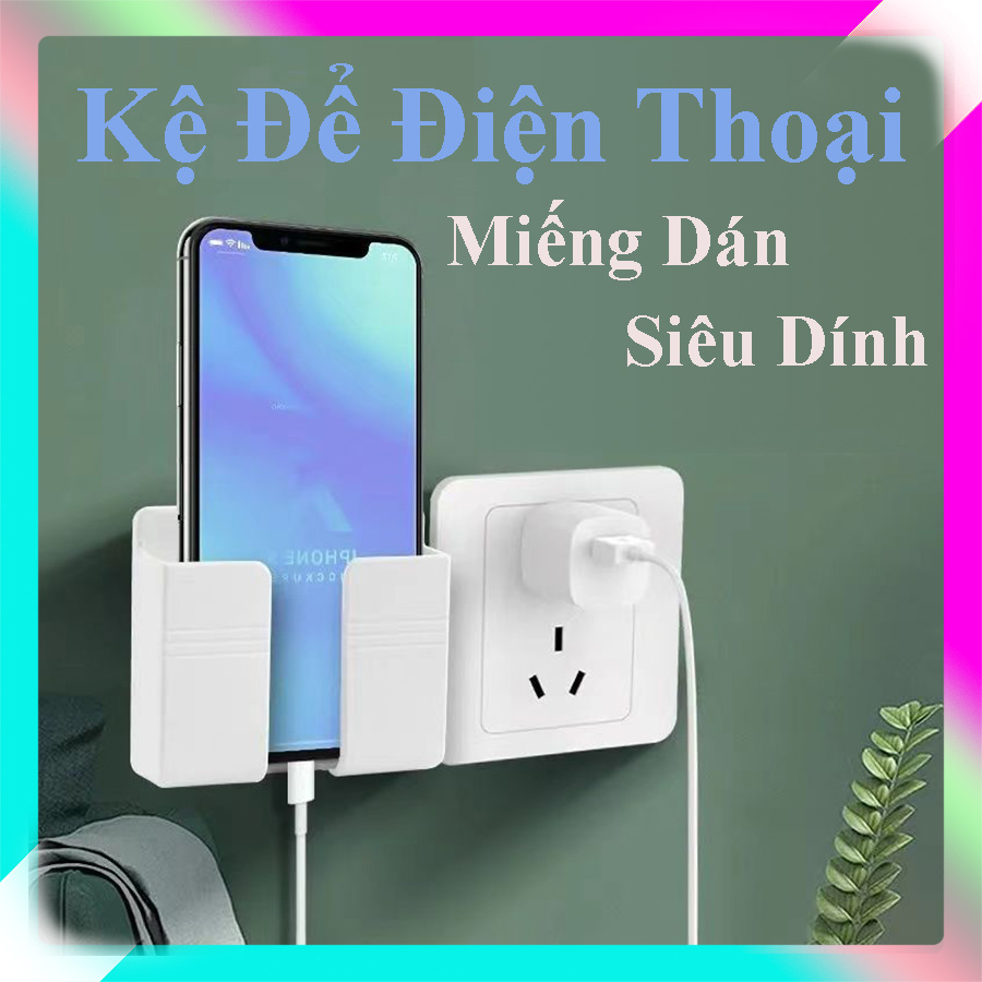Giá đỡ điện thoại ⚡freeship⚡ giá đỡ sạc điện thoại - giá đỡ remote dán tường siêu dính