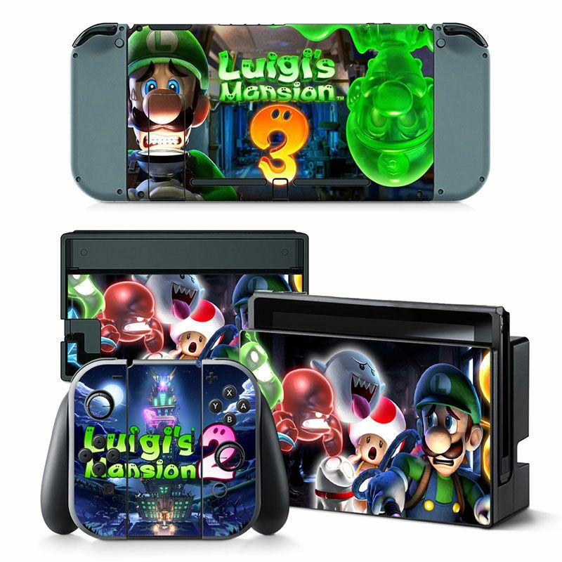 Tấm dán lụa Nintendo Switch trang trí và bảo vệ máy và tay cầm joycon lẫn dock xuất hình