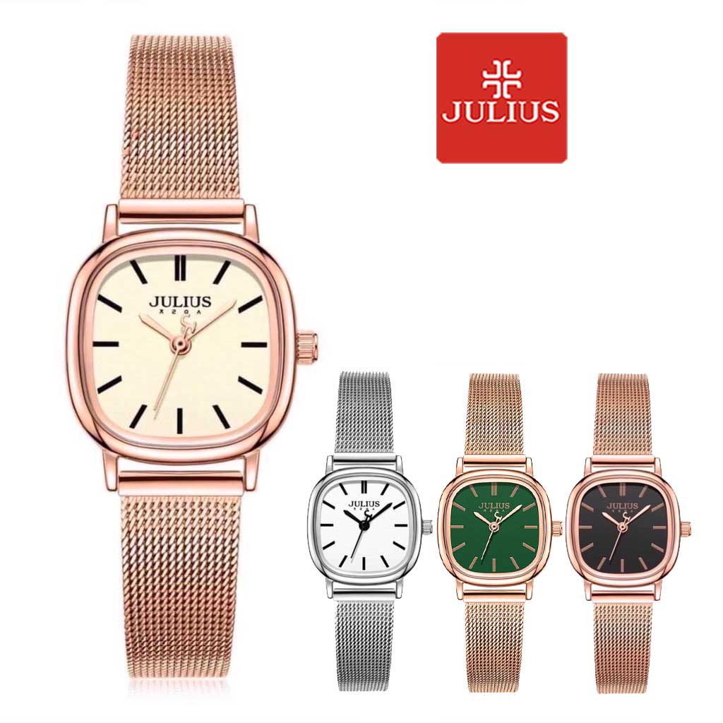 Julius official | đồng hồ nữ julius ja-1360 dây thép