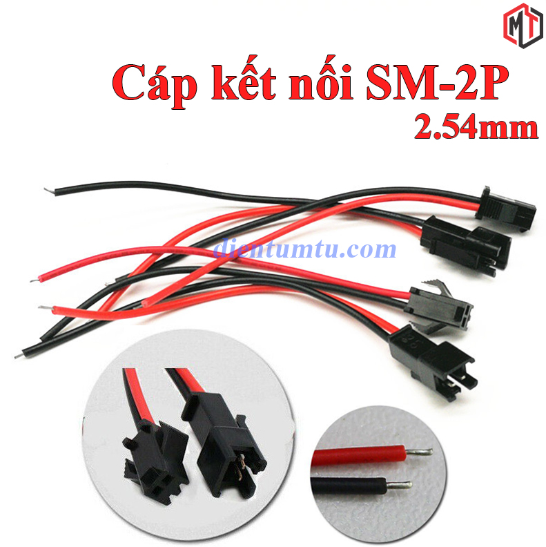 Jack kết nối SM-2P 2.54mm Đực Cái