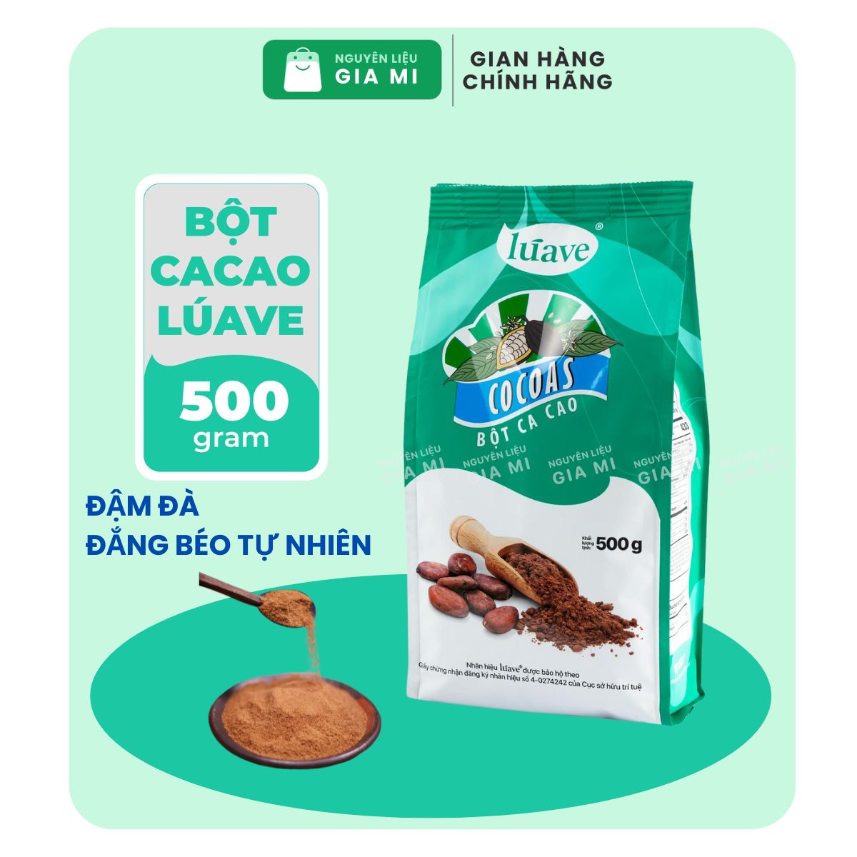 Bột Cacao Cacao Luave gói 500g