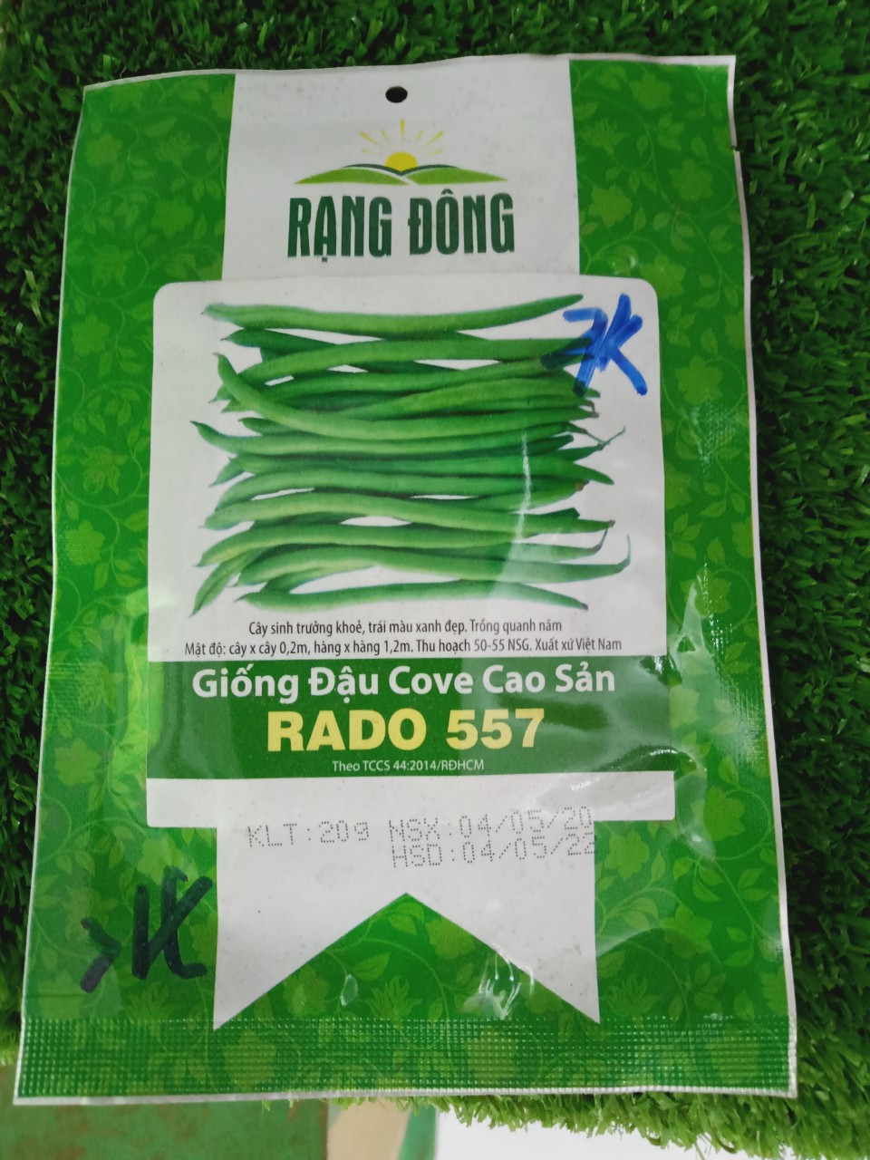 Hạt giống rđ - đậu cove cao sản 557
