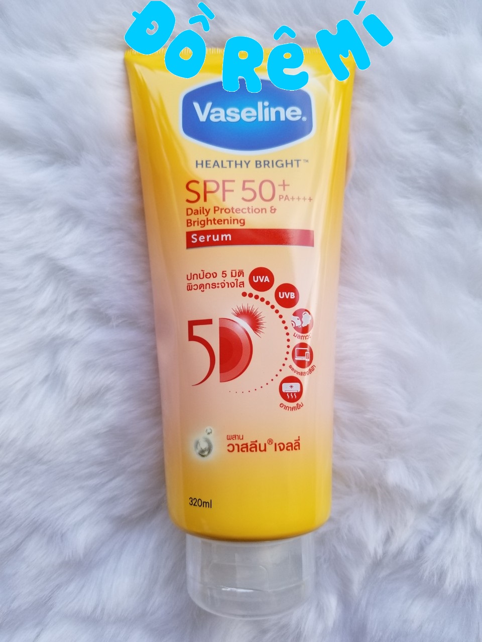 [HCM]Dưỡng thể trắng da Vaseline 50x SPF 50++ 5 trong 1