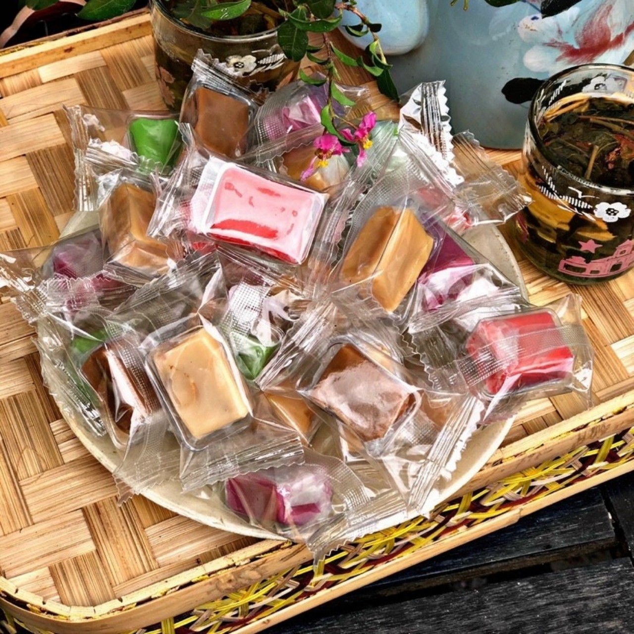 200G Kẹo Dừa Mix 7 Vị Thơm Ngon - Tết- Mứt Tết- Bánh Mứt Tết- Đồ Ăn Vặt - Ăn Vặt-Uy Tín