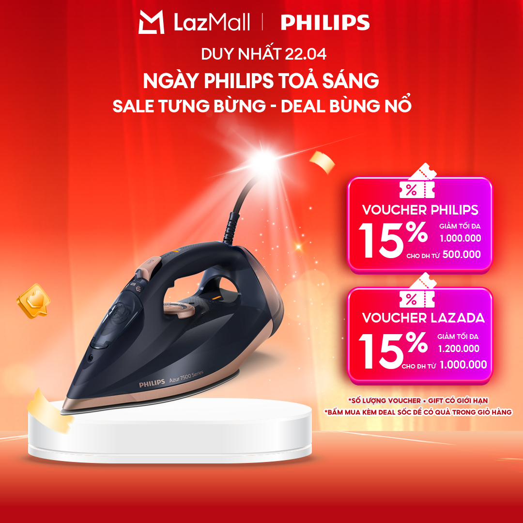 Bàn Ủi Hơi Nước Philips DST7510/80 - Hàng Phân Phối Chính Hãng