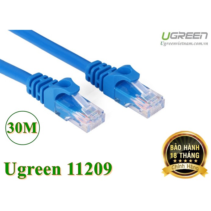 Dây mạng 30m cat 6 utp nw102 ugreen 11209