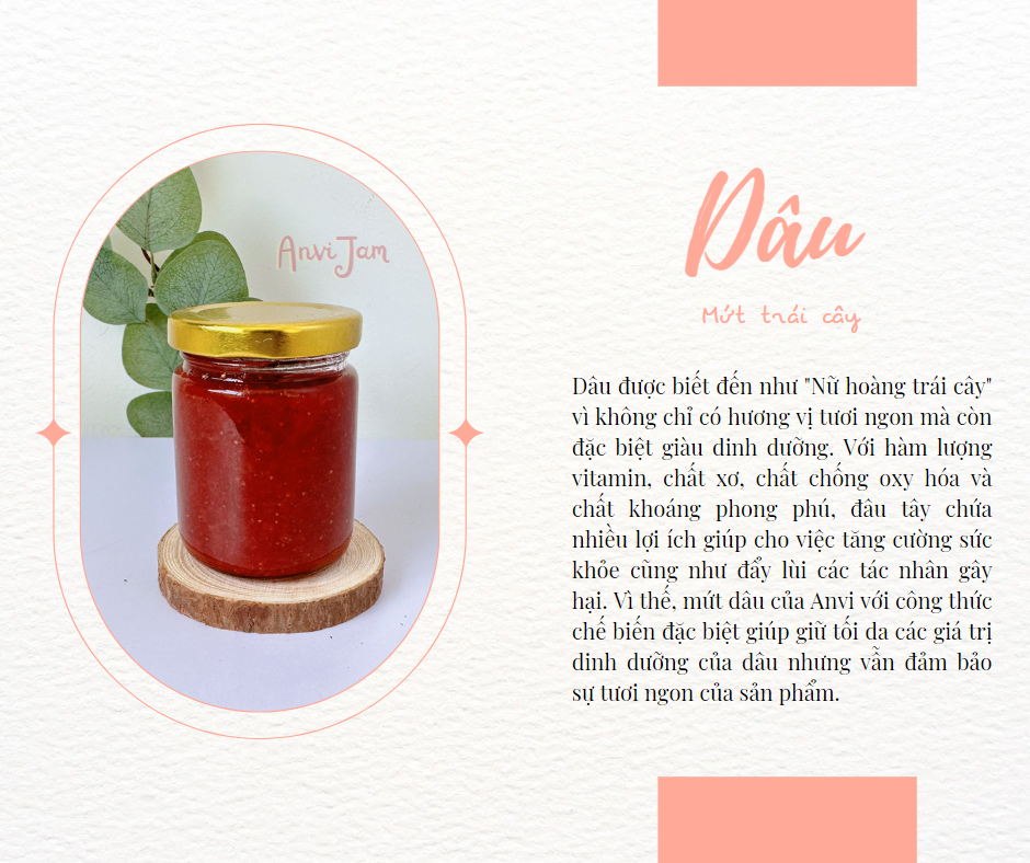 Mứt dâu tây tươi