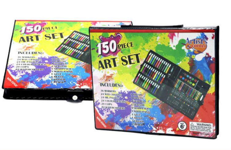 Bộ hộp màu 150 chi tiết- Bộ tô màu-Bộ Bút màu học sinh - Bút Màu Chuyên Nghiệp Vẽ Tranh - Dụng Cụ Học Sinh Quà tặng cho bé