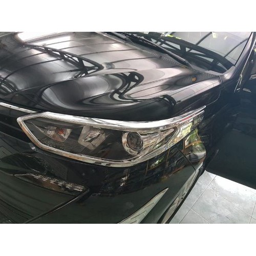 Ốp đèn pha xe toyota vios 2019-2020 mạ crom, op den chống xước