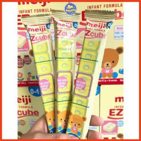 Sữa meiji thanh số 0-1 tuổi nhập khẩu date 7.2024