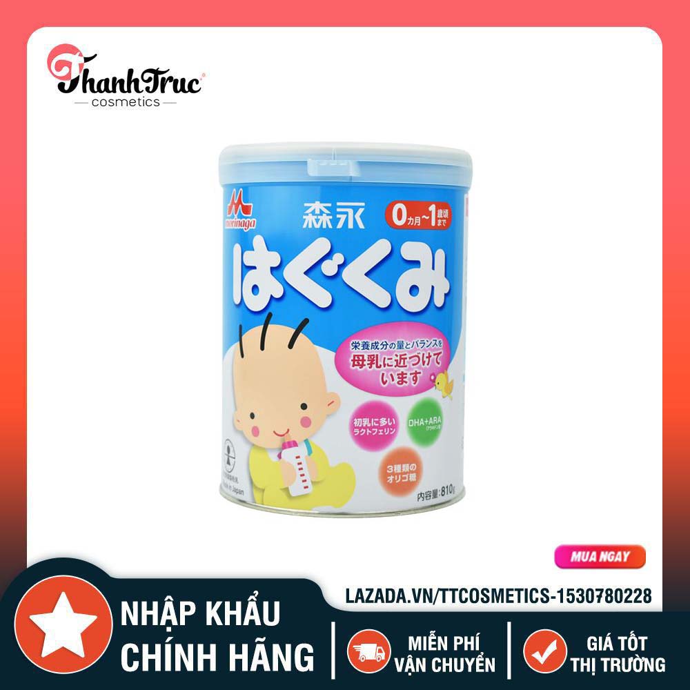 Sữa bột morinaga số 0 cho trẻ dưới 1 tuổi 810g nhật bản - date 6.2021