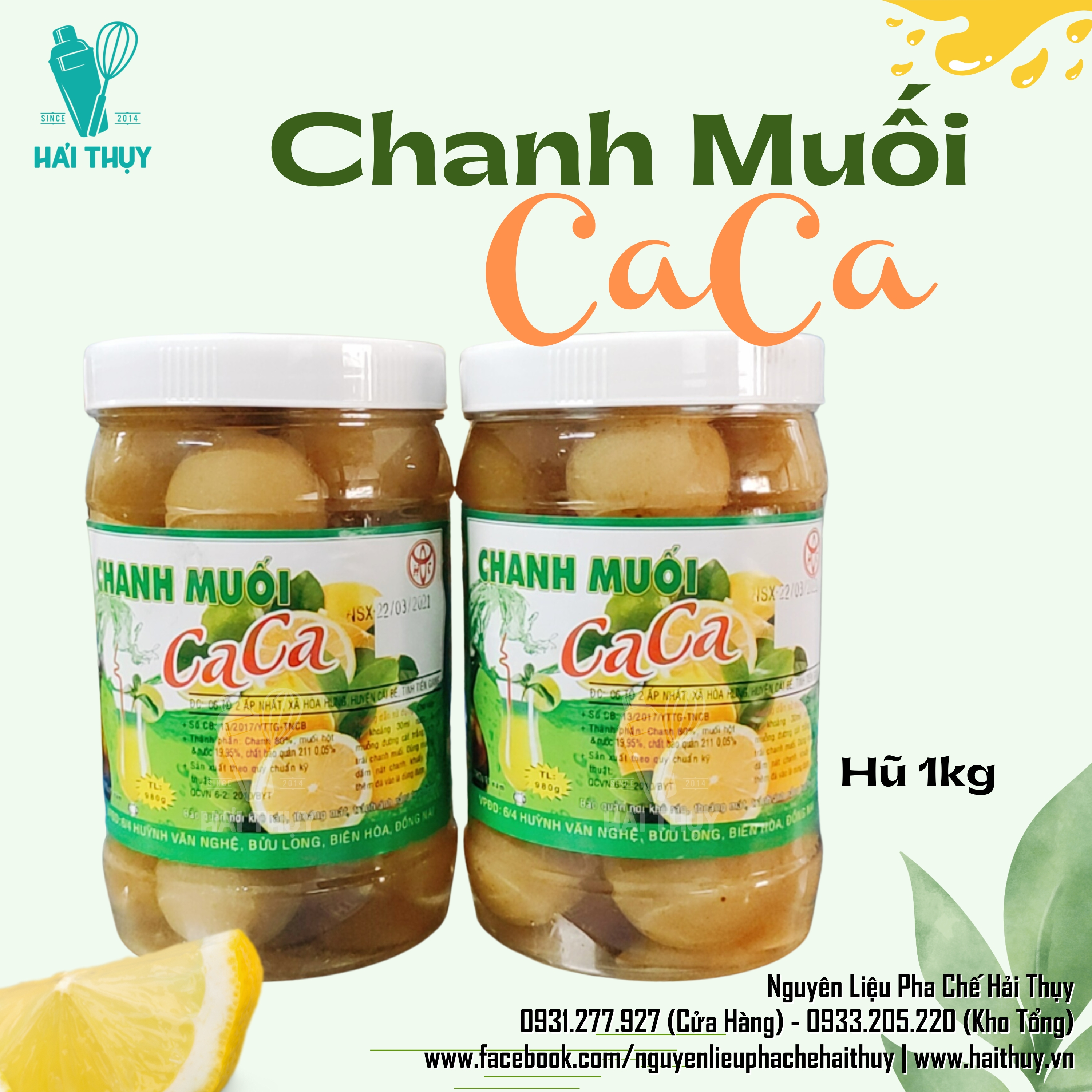 Chanh muối caca hũ 1kg