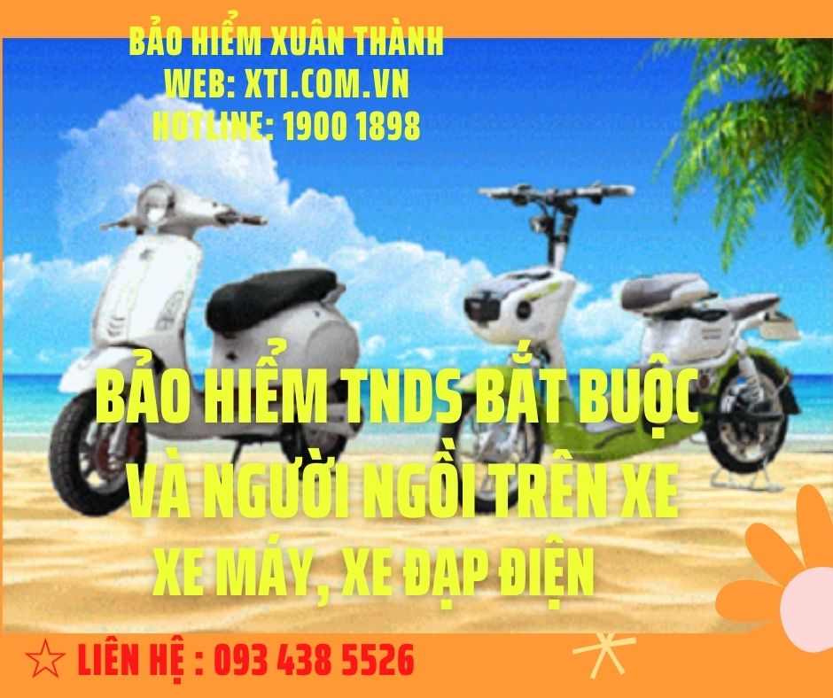 [Trọn bộ] Bảo hiểm xe máy, xe điện bắt buộc và người ngồi trên xe