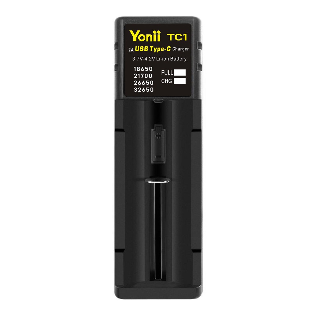 Sạc yonii tc1 sạc nhanh 2a pin li-ion 3.7v đầu vào usb type c