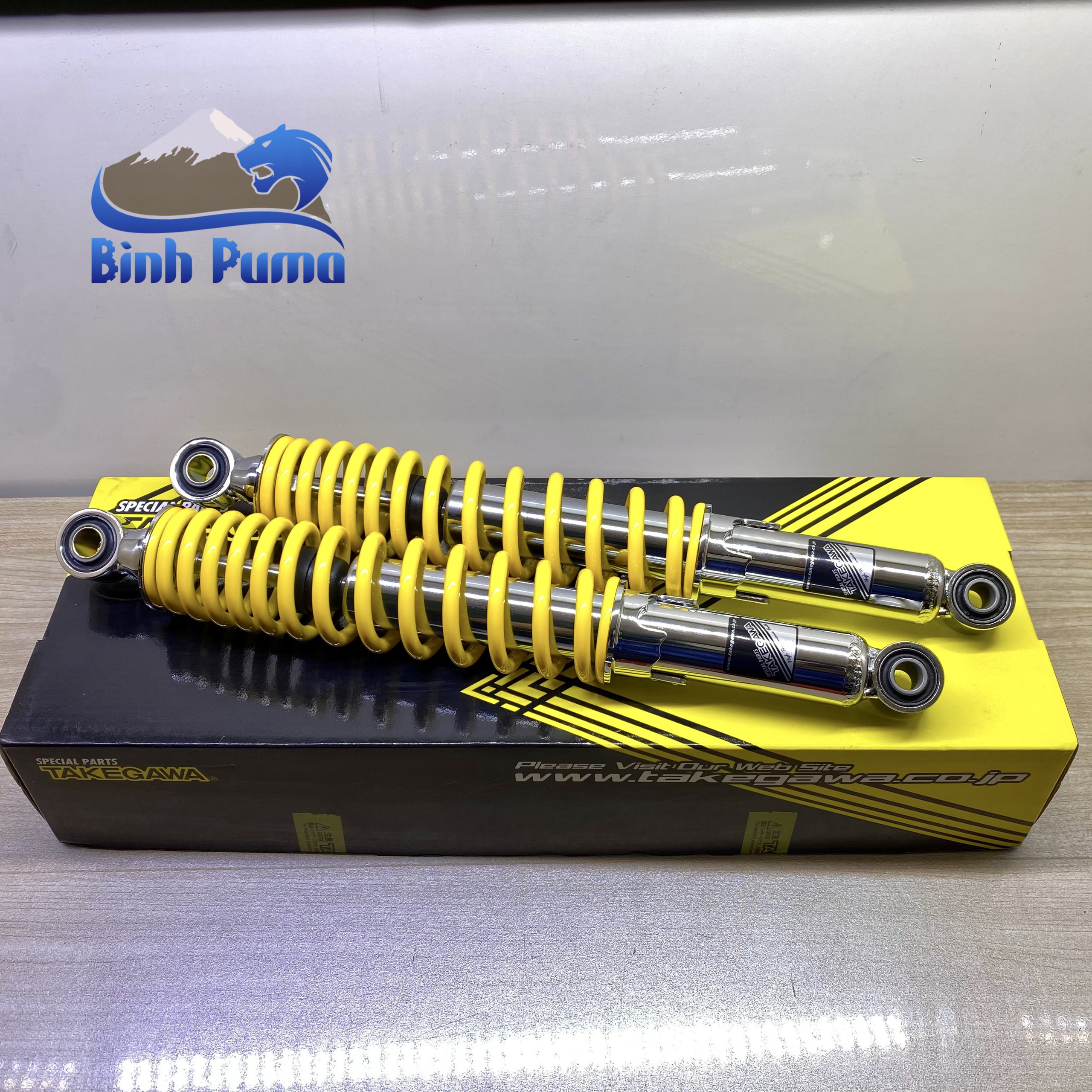 [HCM]Phuộc Chiều Dài 345mm TAKEGAWA Vàng