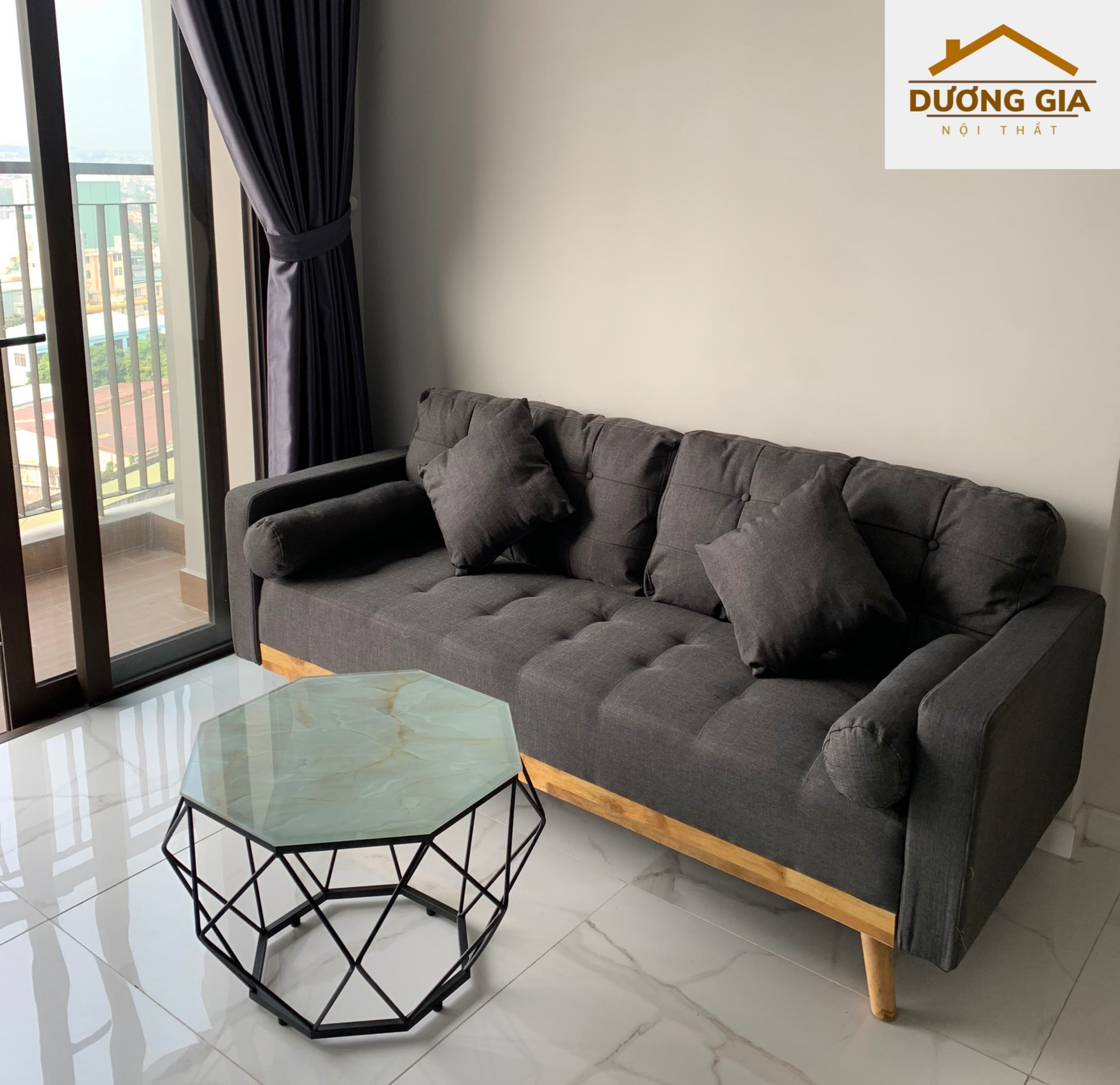 New- ghế sofa băng tay vin phòng khách, hàng nhập khẩu