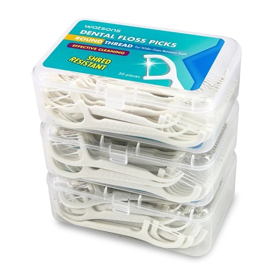 Tăm Chỉ nha khoa Watsons Dental Floss Picks Thái Lan với 1 HỘP 3 set cực kì tiện lợi.