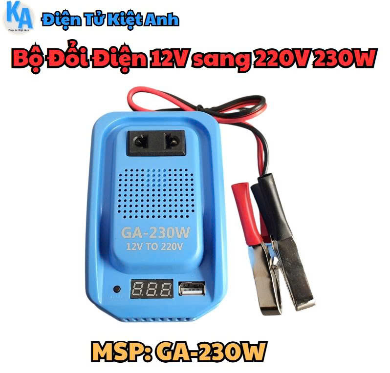 Bộ đổi điện 12V sang 220V 230W - GA-230W