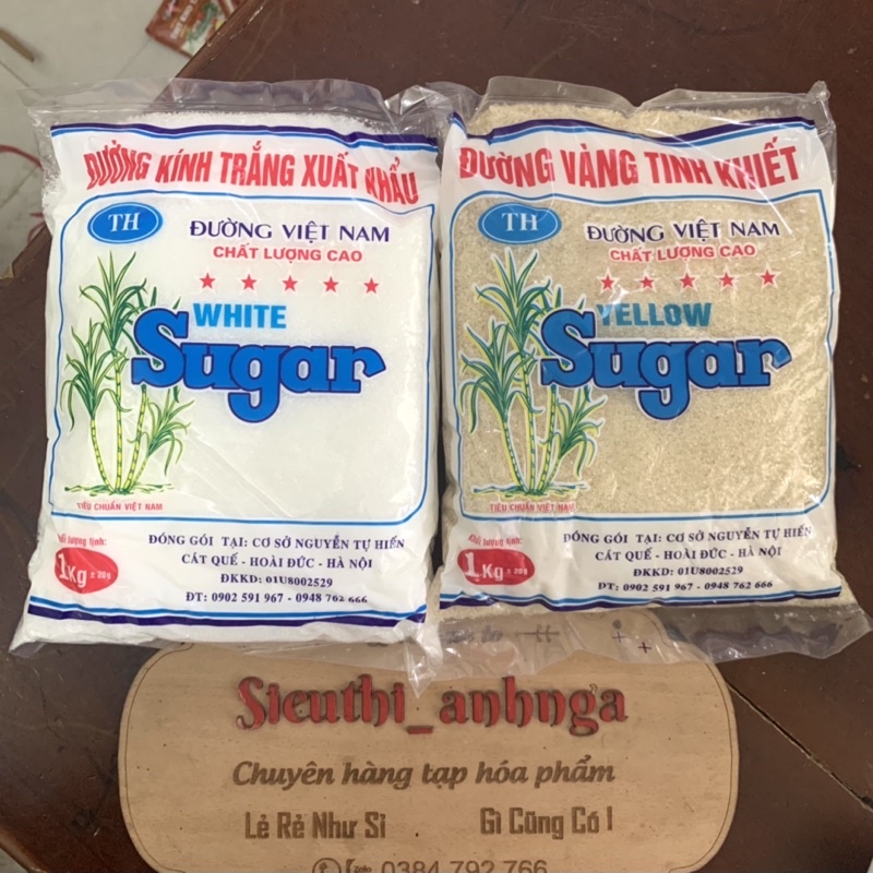 Đường Xuất Khẩu 1Kg Trắng/Vàng