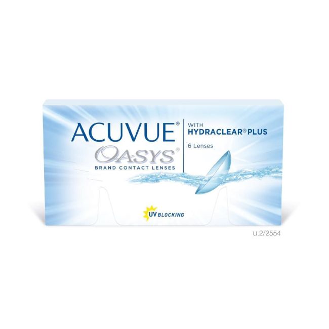Kính Áp tròng Cận 2 Tuần ACUVUE OASYS with HYDRACLEAR PLUS 6 lenses / 6 miếng