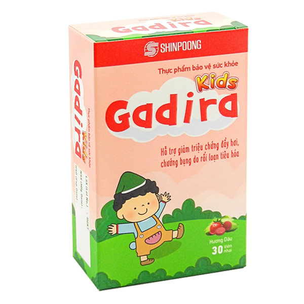 Gadira Kids hỗ trợ giảm triệu chứng đầy hơi
