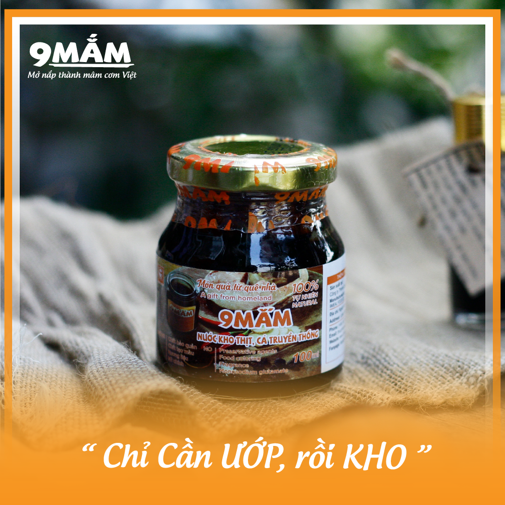 NƯỚC KHO THỊT CÁ TRUYỀN THỐNG ( LỌ 100ML) - Gia vị món kho, sốt ướp thịt, sốt kho tàu, sốt cá kho, nước hàng, nước mắm cô đặc (Không Mì Chính, Chất Bảo Quản)
