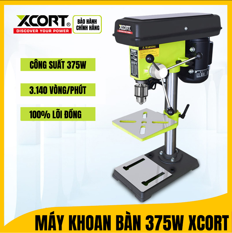 Máy khoan bàn-Máy khoan bàn mini 375W XCORT [CHÍNH HÃNG]