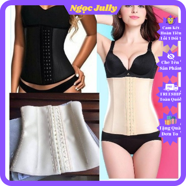 TẶNG THƯỚC DÂY ĐO- Đai Latex 9 xươngĐai Latex Loại Ngắn Và dài Đai nịt bụng Latex 9 Xương Cao Cấp - Loại dài 29cm-và ngắn 25cm  Gen bụng định hìnhGen nịt bụng định hình Latex