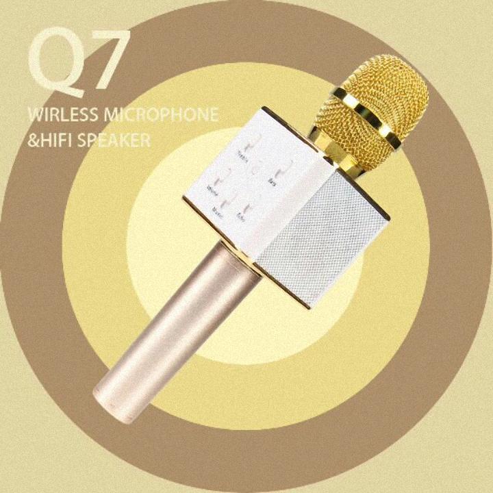 Micro Hát Karaoke Trên Điện Thoại Q7 Gold Âm Thanh Mượt Mà  |Dũng| |YenLuong|