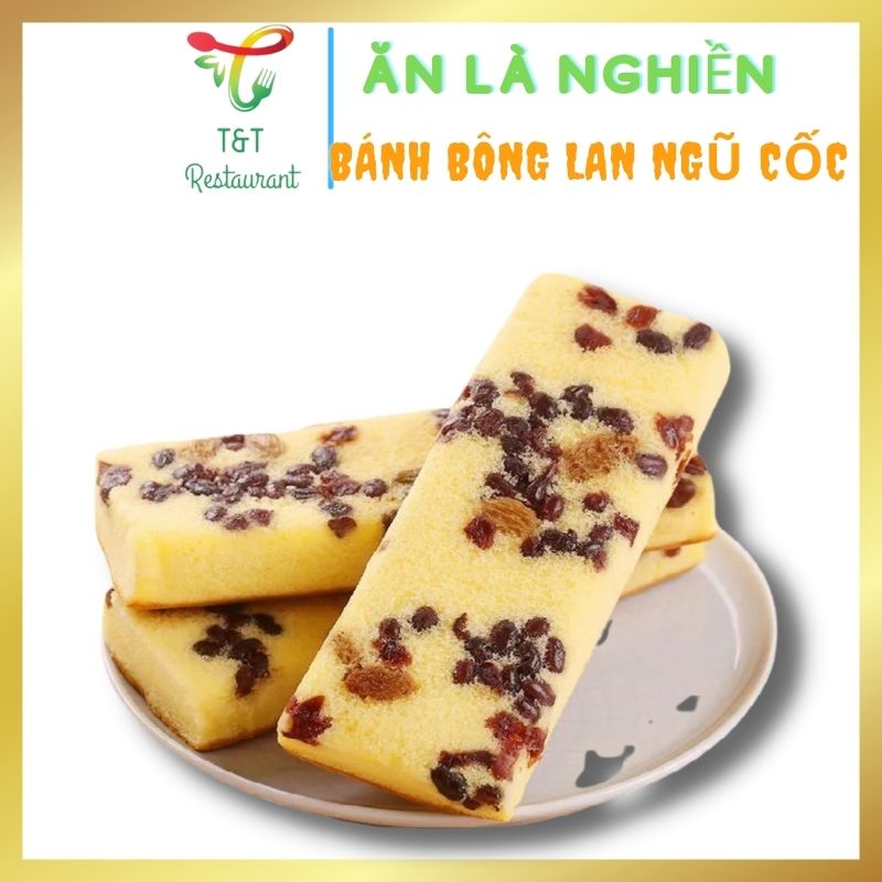 Bánh Bông Lan Ngũ Cốc, Bánh Ngọt Ngũ Cốc / Bánh bông lan mix vị ngũ cốc socola