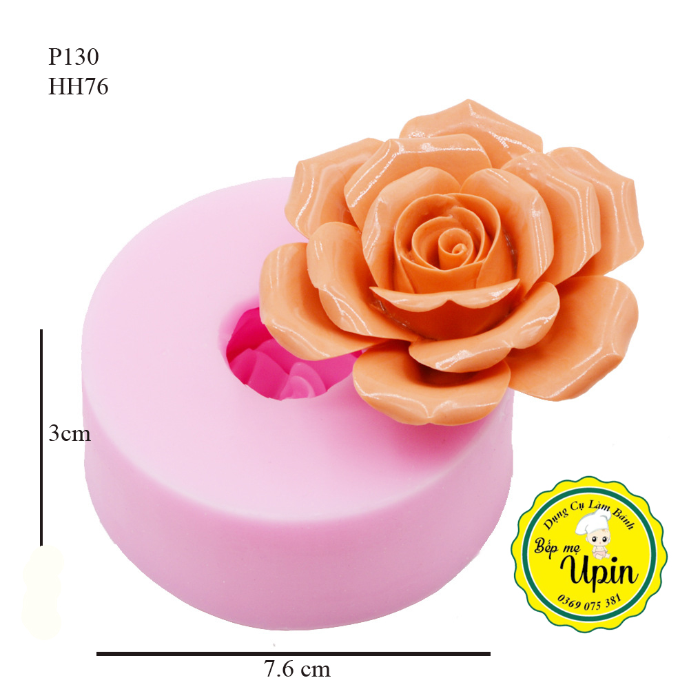 Khuôn silicon hoa hồng thái mã hh76