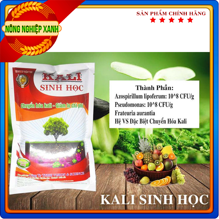 KALI SINH HỌC:  Chuyển Hóa Kali, Cải Thiện Kết Cấu Đất - Gói 500gr