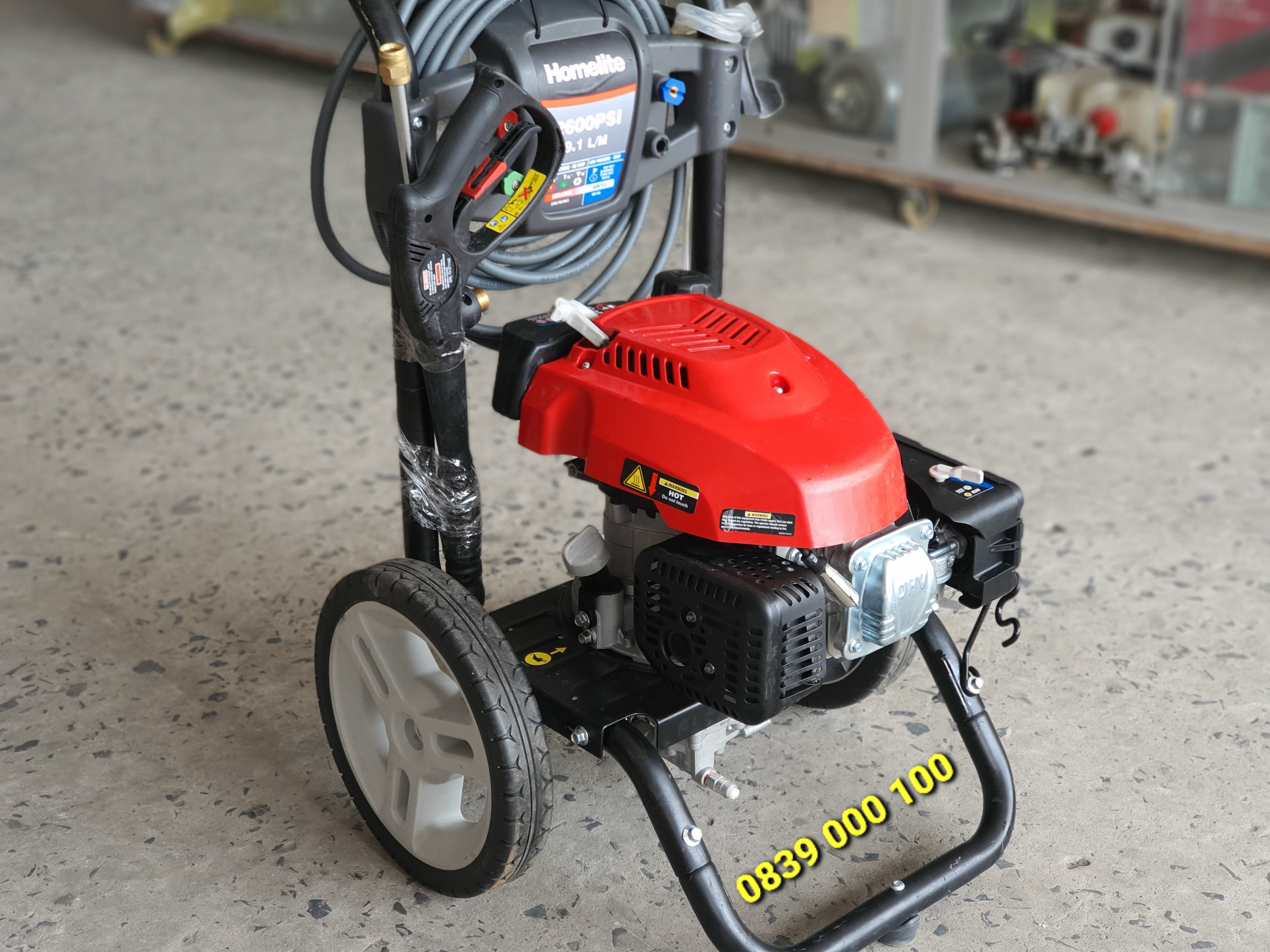 [FreeshipMAX] Máy xịt rửa cao áp Homelite 2600Psi (Cũ 90%) . Máy rửa xe chạy xăng cao áp siêu mạnh
